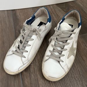 Golden Goose Super-Star blue heal sneakers. Size 40. Good condition.
